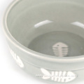 Custom Logo Cute Pet Feeding Bowl Fish Pictured
